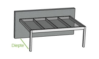 Offerte overkapping met glas voor aanbouw