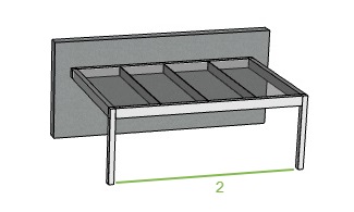 Offerte overkapping met glas voor aanbouw